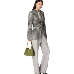 BOTTEGA VENETA PARACHUTE SMALL INTRECCIATO LEATHER SHOULDER BAG MATCHA