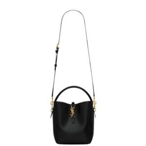 SAINT LAURENT LE 37 SMALL BAG WOMEN IN SHINY LEATHER BLACK