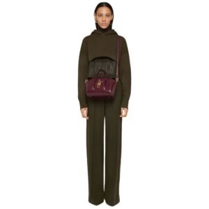 GIVENCHY WOMEN’S MINI ANTIGONA BAG IN BOX LEATHER OXBLOOD RED