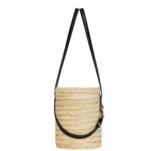 GIVENCHY WOMEN’S SMALL VOYOU BASKET BAG IN RAFFIA BLACK