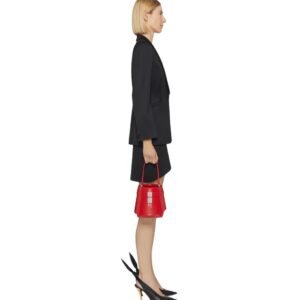 GIVENCHY WOMEN’S SHARK LOCK BUCKET BAG RED
