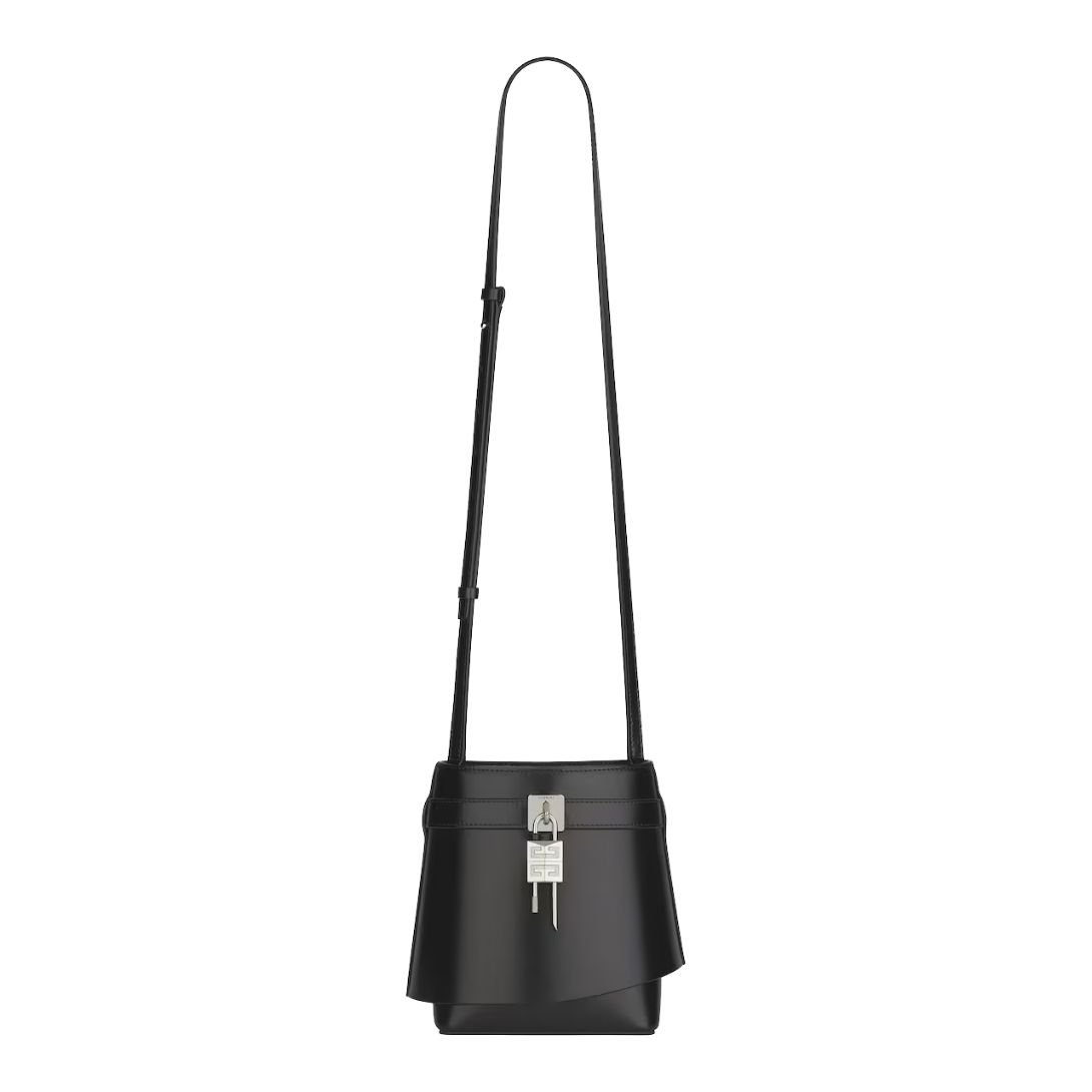 GIVENCHY WOMEN'S SHARK LOCK BUCKET BAG BLACK