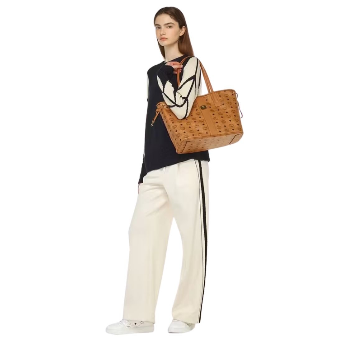 MCM LIZ SHOULDER BAG COGNAC