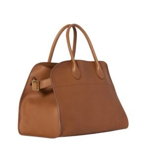 THE ROW SOFT MARGAUX 12 CUIR LEATHER BAG