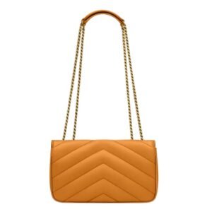 WOMEN SAINT LAURENT LOULOU SMALL IN MATELASSÉ LAMBSKIN SUNFLOWER