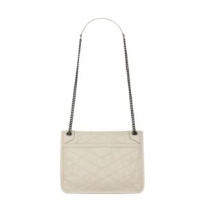 SAINT LAURENT WOMEN’S NIKI BABY SHOULDER BAG BLANC VINATGE