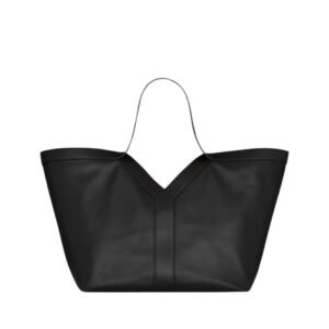 SAINT LAURENT WOMEN’S Y TOTE IN LEATHER BLACK