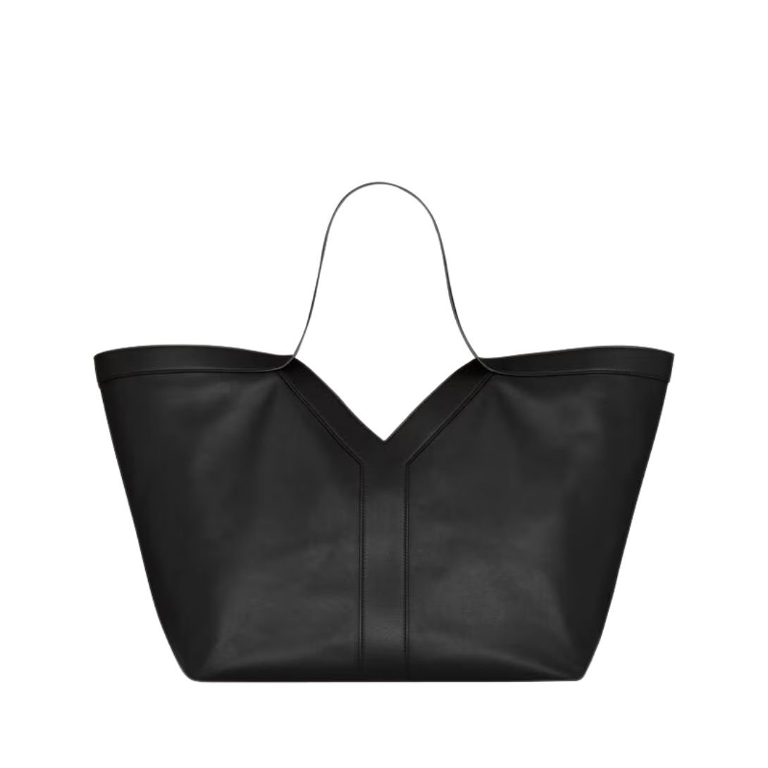 SAINT LAURENT WOMEN'S Y TOTE IN LEATHER BLACK