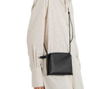 THE ROW NU MINI TWIN MINI LEATHER SHOULDER BAG