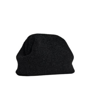 THE ROW WOMEN’S MIRA CLUTCH IN BLACK COTTON