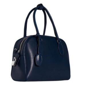 THE ROW INDIA 10.00 BAG IN LEATHER BLUE NIGHTS
