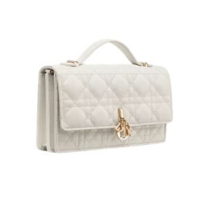 MY DIOR MINI BAG CANNAGE LAMBSKIN WOMEN LATTE
