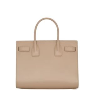 SAINT LAURENT WOMEN’S SAC DE JOUR NANO LEATHER DARK BEIGE