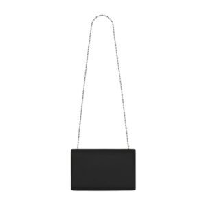 SAINT LAURENT SAC DE JOUR THIN LARGE LEATHER TOTE BAG BLACK