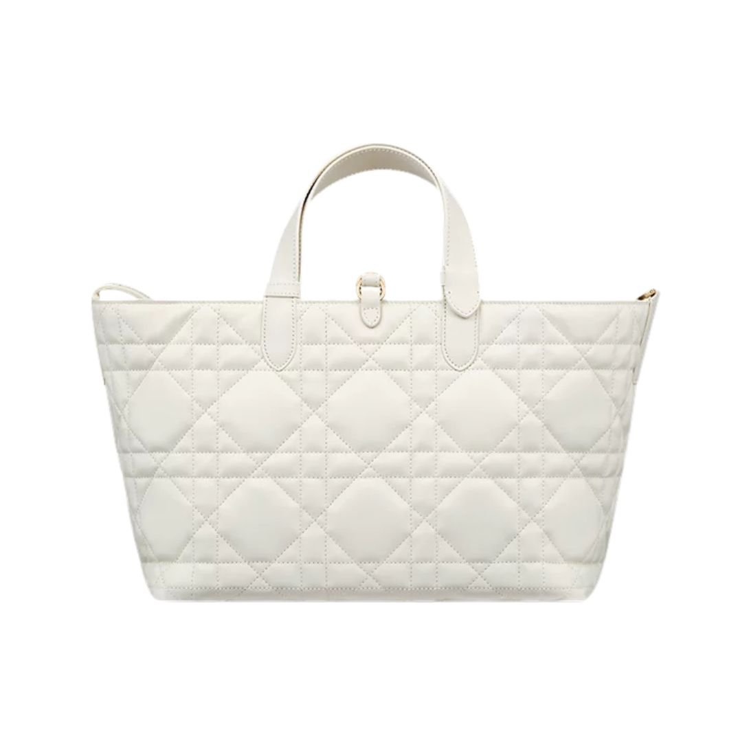 DIOR MEDIUM TOUJOURS BAG MACROCANNAGE CALFSKIN WOMEN LATTE