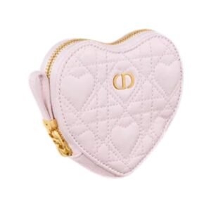 WOMEN DIOR DIORAMOUR DIOR CARO HEART POUCH WITH CHAIN