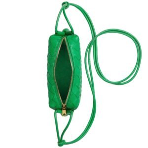 BOTTEGA VENETA WOMEN’S MINI LOOP CAMERA BAG PARAKEET