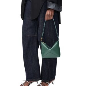 WOMAN LOEWE PUZZLE FOLD POUCH VETLVER