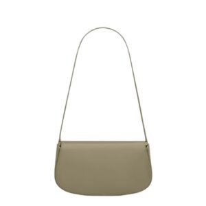 SAINT LAURENT VOLTAIRE LEATHER MINI SHOULDER BAG STRONG MOSS