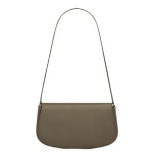 SAINT LAURENT VOLTAIRE LEATHER MINI SHOULDER BAG DEEP MUSK