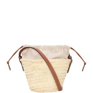 LOEWE WOMEN’S X PAULA’S IBIZA WOVEN DRAWSTRING BUCKET BAG