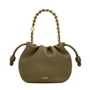 LOEWE WOMEN’S MINI FLAMENCO DARK KHAKI