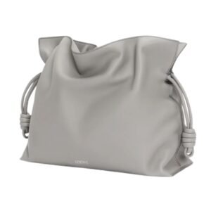 LOEWE WOMEN’S FLAMENCO LARGE BAG PEARL GREY
