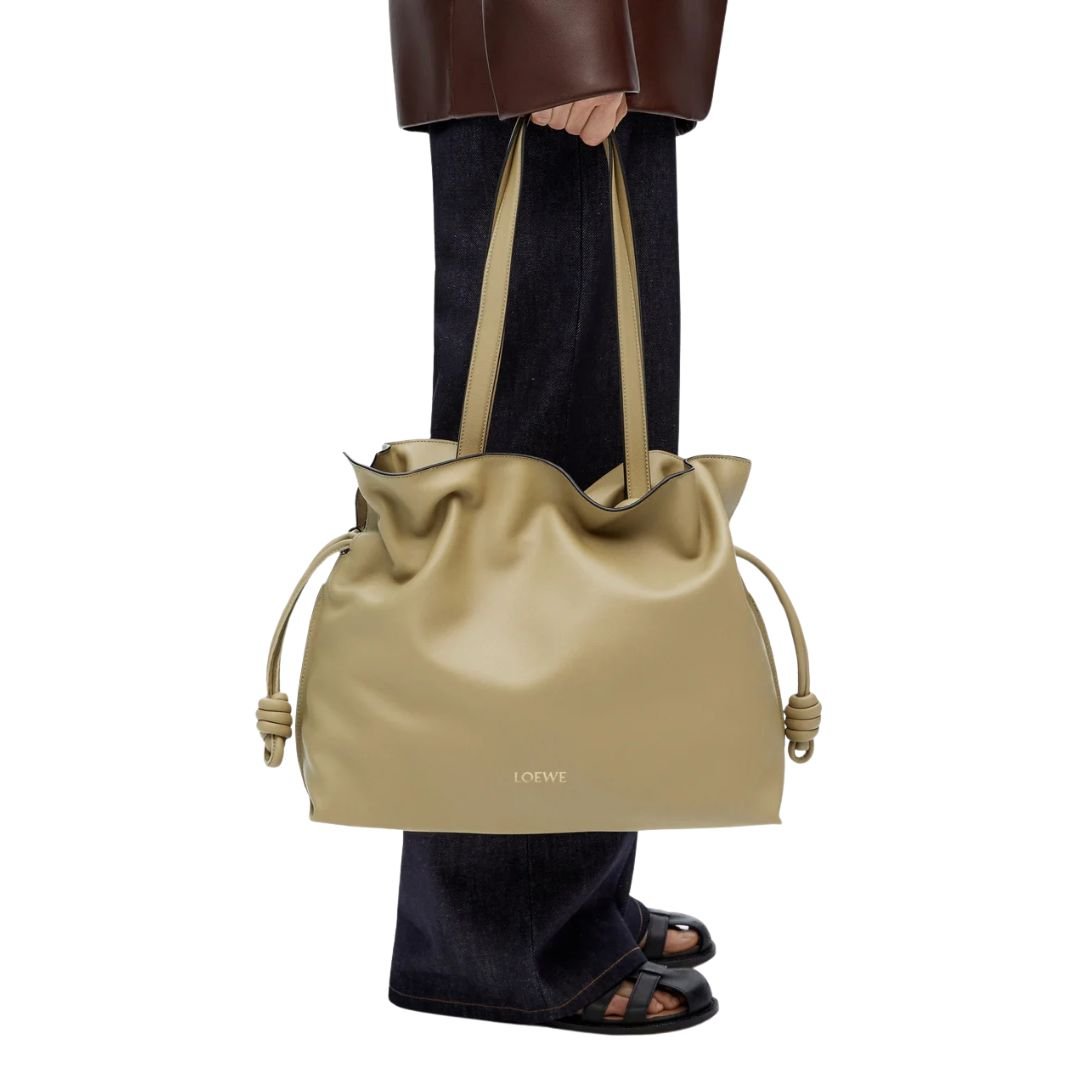 LOEWE WOMEN'S FLAMENCO LARGE BAG CLAY GREEN