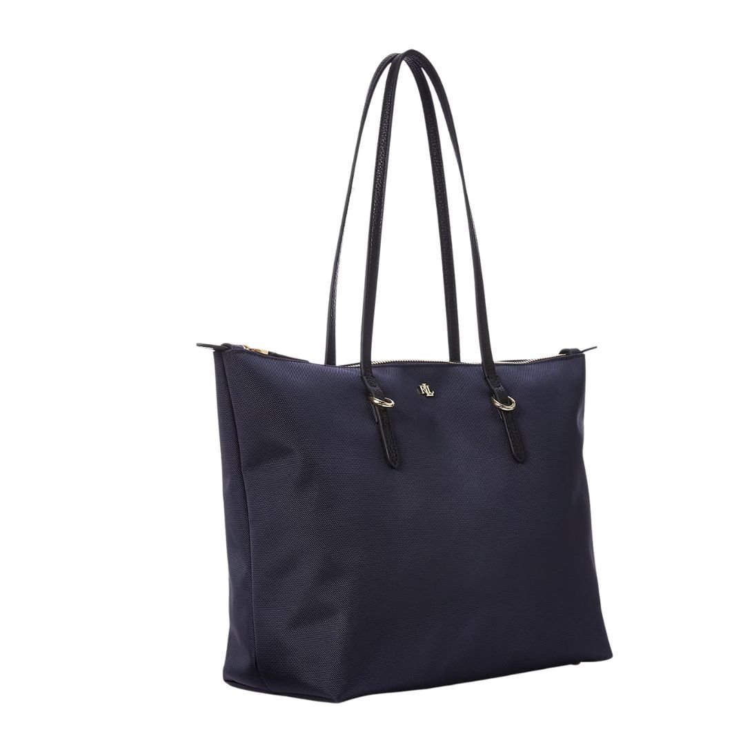 WOMENS RALPH LAUREN NYLON MEDIUM KEATON TOTE REFINED NAVY