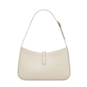 SAINT LAURENT LE 5 À 7 SHOULDER BAG IN SMOOTH LEATHER BLANC VINTAGE