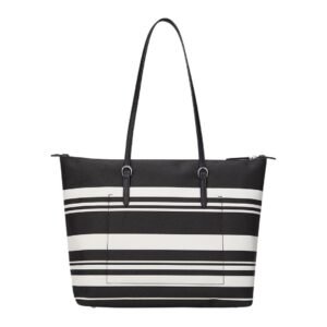 WOMENS RALPH LAUREN NYLON MEDIUM KEATON TOTE REFINED MALICON STRIPE