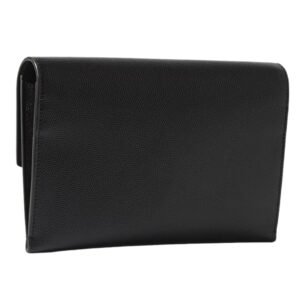 SAINT LAURENT UPTOWN LEATHER SHOULDER BAG WOMEN BLACK