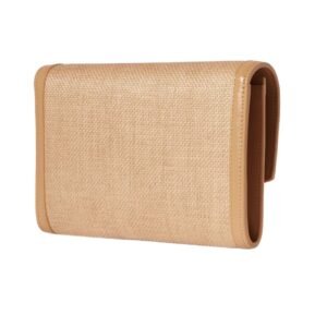 SAINT LAURENT WOMEN’S UPTOWN RAFFIA SHOULDER BAG