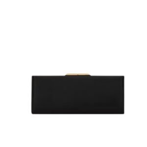 WOMEN SAINT LAURENT MIDNIGHT SMALL CLUTCH IN SMOOTH LEATHER