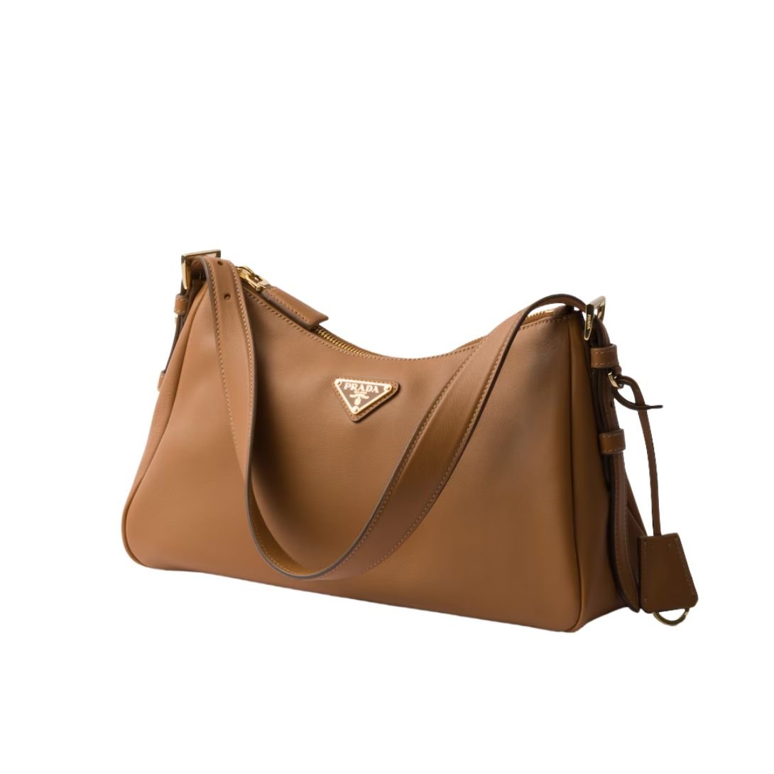 PRADA WOMEN'S AIMÉE MEDIUM SHOULDER BAG CARAMEL