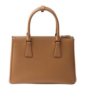 MEDIUM PRADA WOMEN’S GALLERIA SAFFIANO LEATHER BAG NATURAL