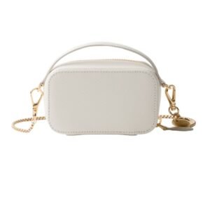WOMEN PRADA SAFFIANO LEATHER MINI POUCH WHITE