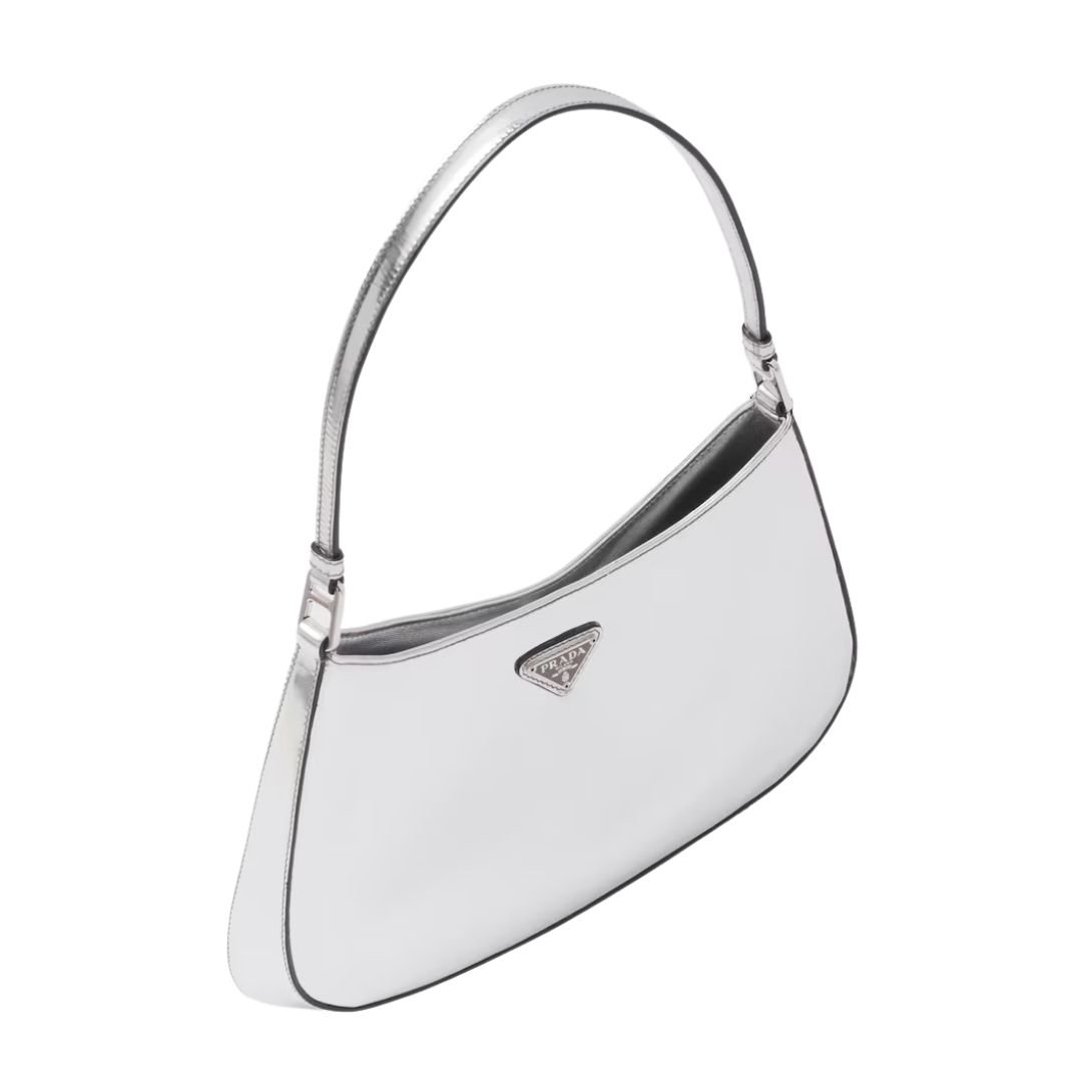 PRADA CLEO SHOULDER BAG WOMEN SILVER