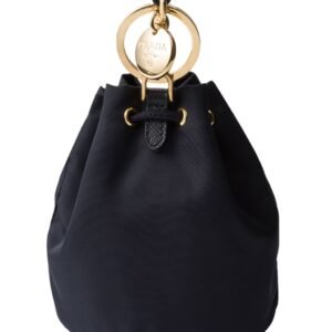 PRADA MINI ICON RE-NYLON BAG CHARM BLUE