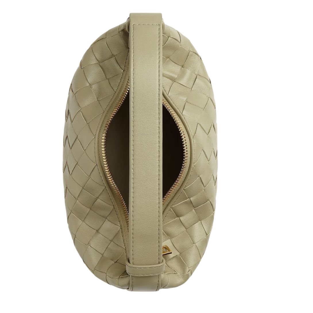 BOTTEGA VENETA WOMENS WALLACE INTRECCIATO TRAVERTINE