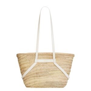GIVENCHY WOMEN’S SMALL VOYOU BASKET BAG IN RAFFIA IVORY