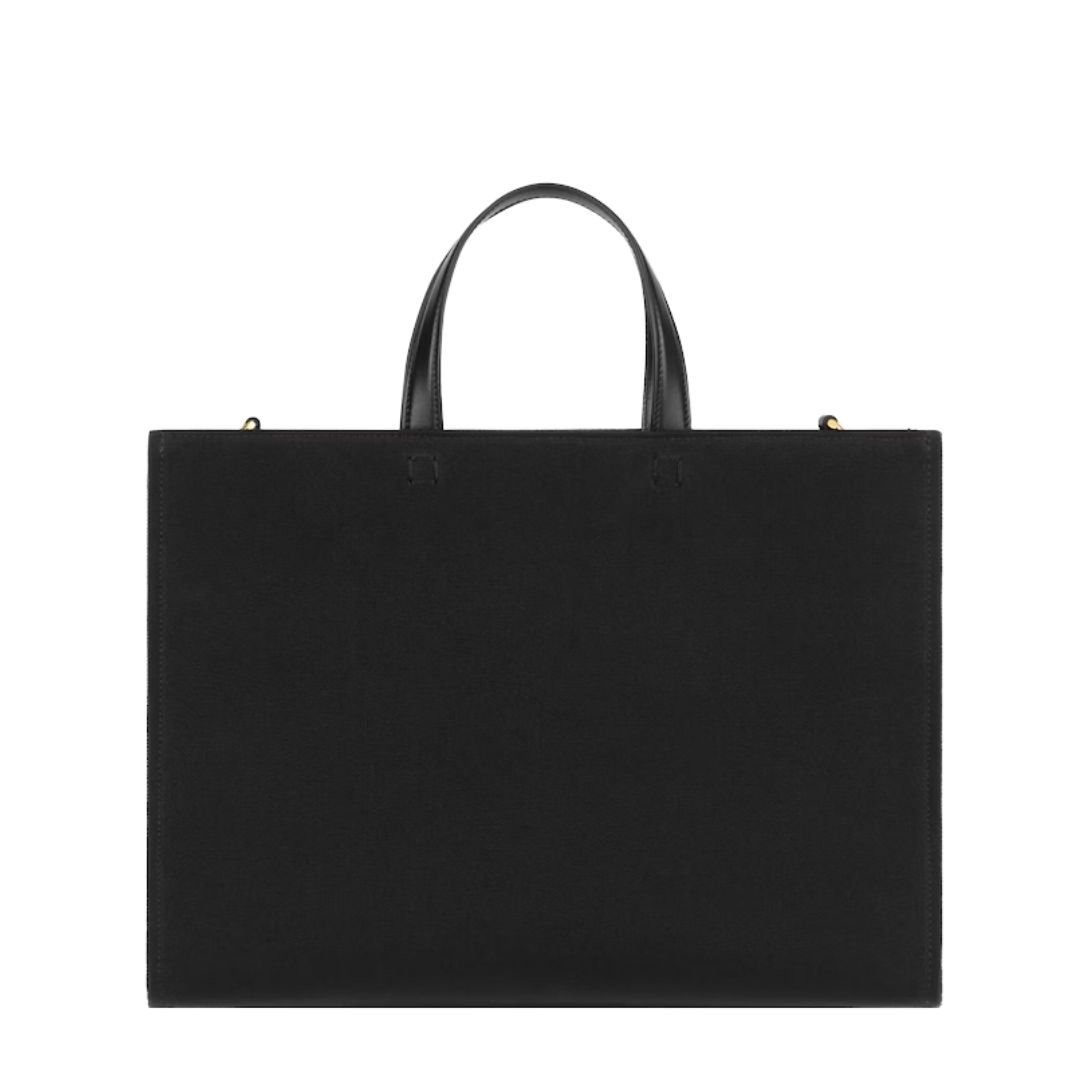 GIVENCHY WOMEN'S G-TOTE MEDIUM SHOPPING BAG IN CANVAS BLACK