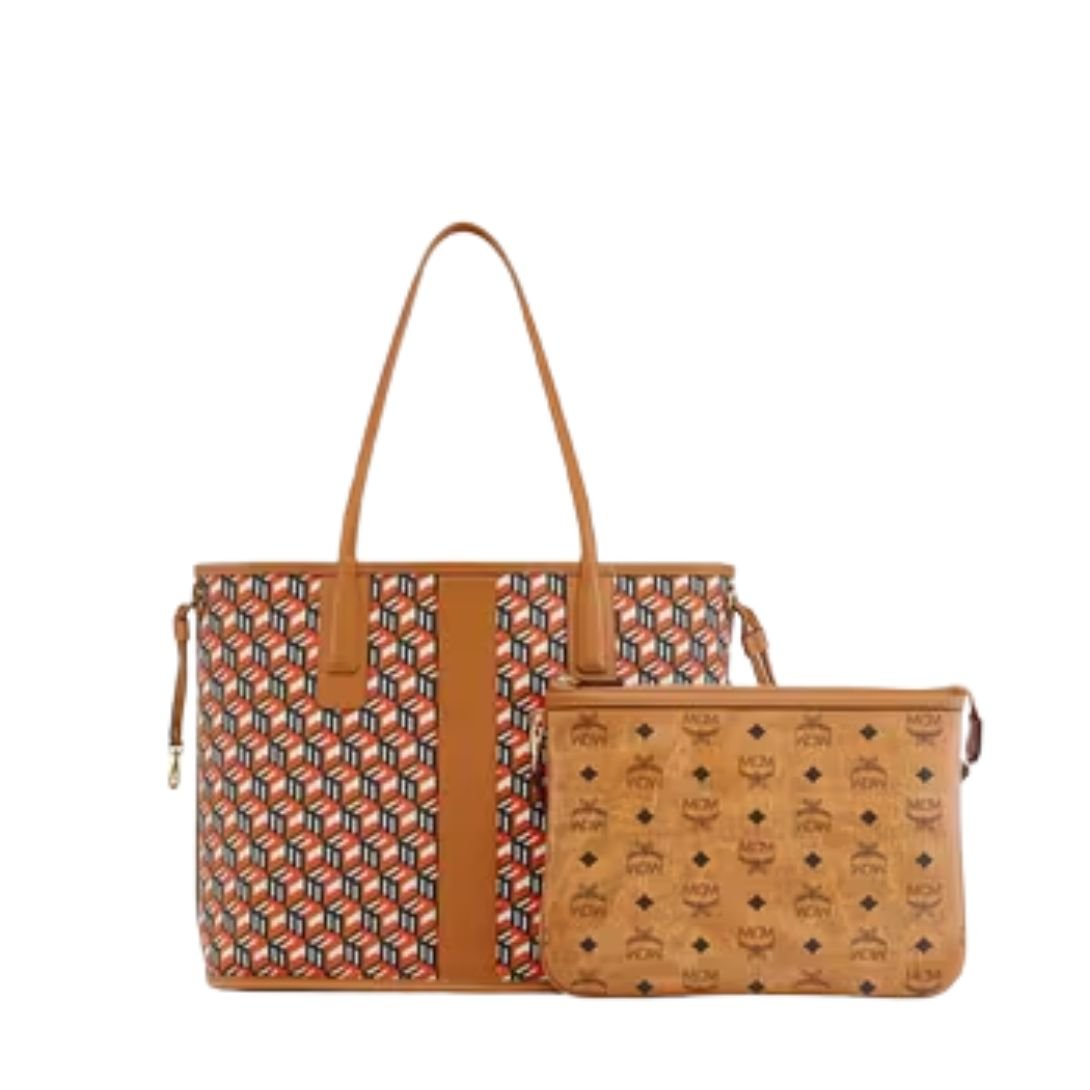 MCM LIZ SHOULDER BAG COGNAC