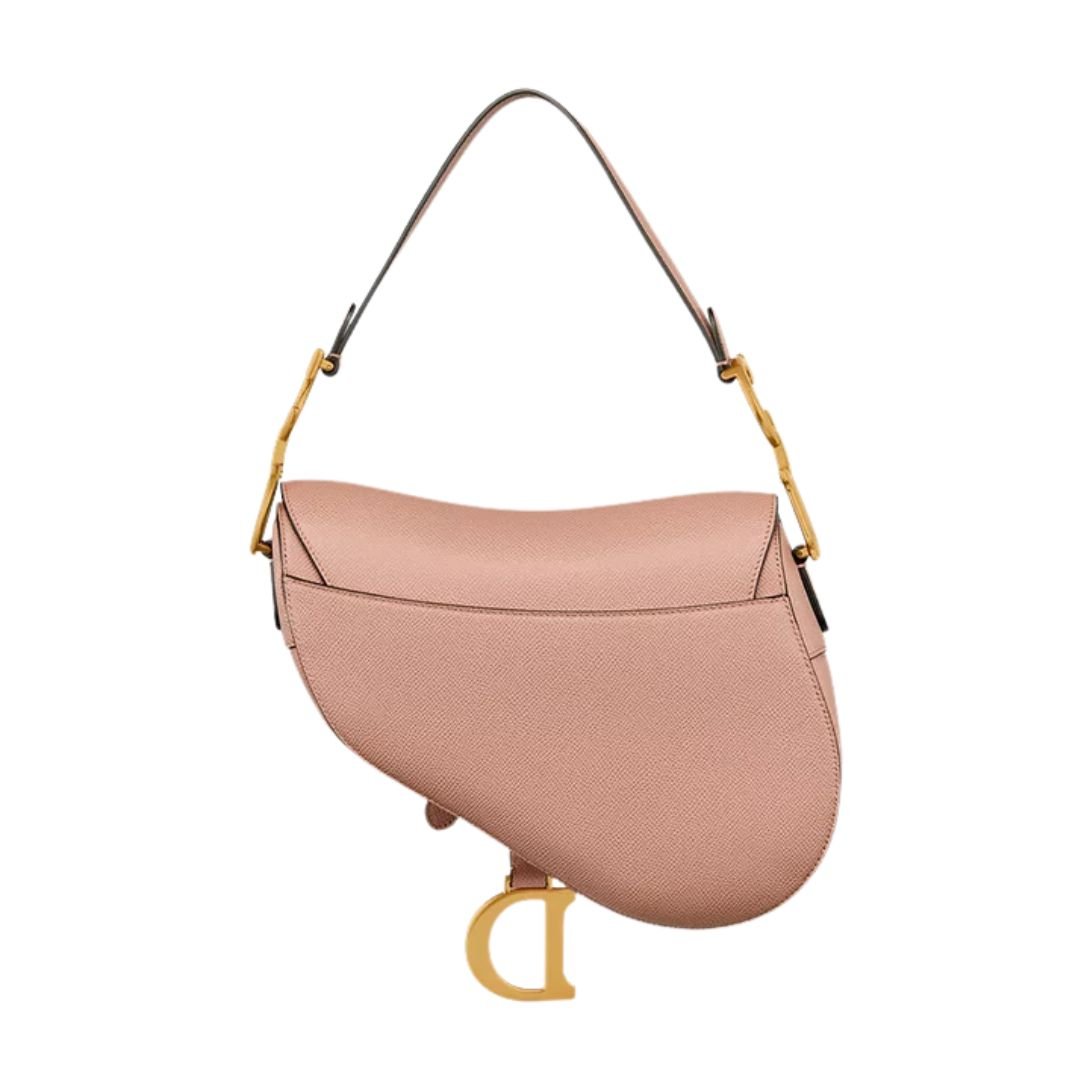 WOMEN DIOR LOGO SADDLE BAG BLUSH