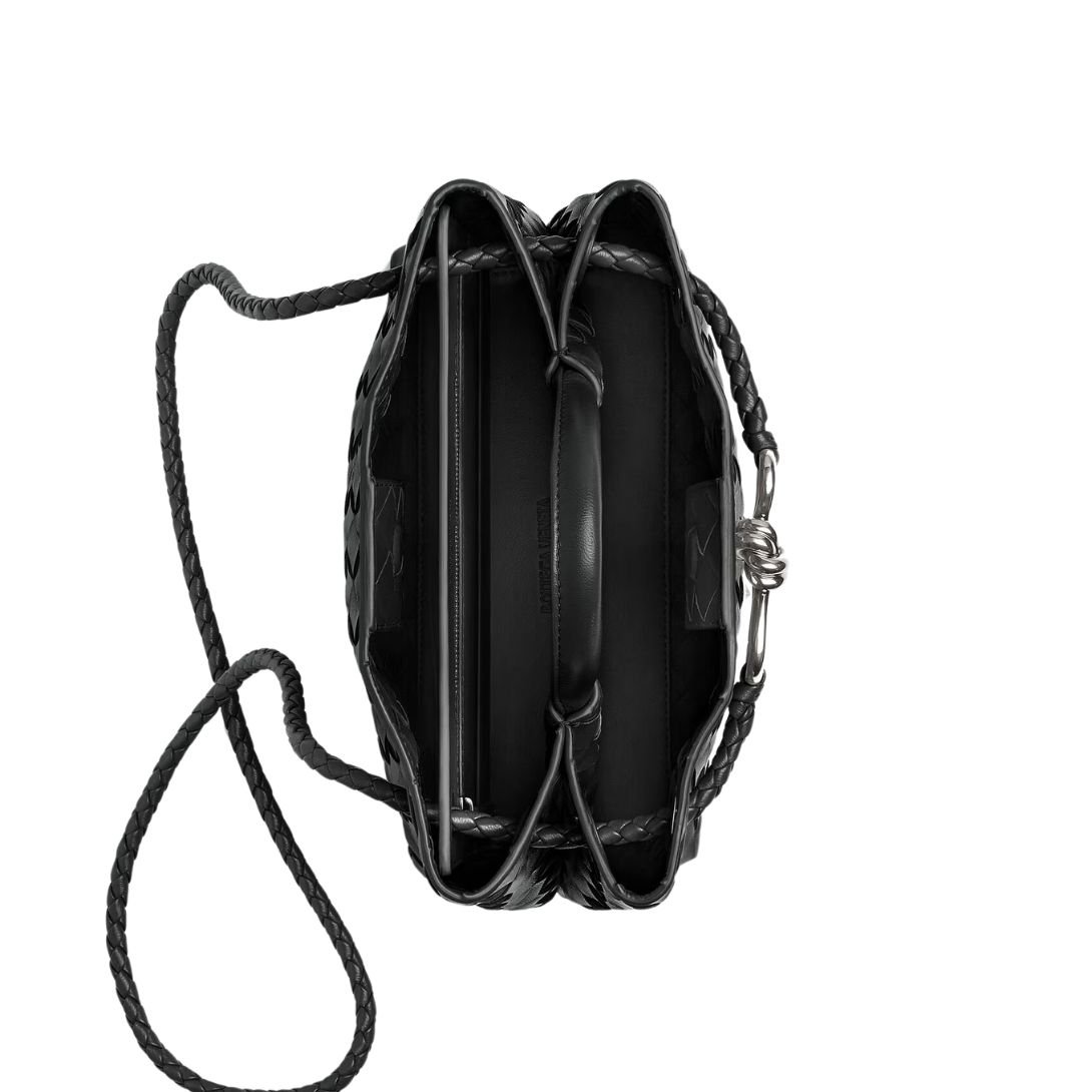 WOMAN BOTTEGA VENETA SMALL ANDIAMO SHOULDER BAG BLACK