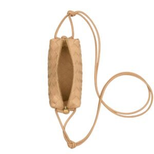 BOTTEGA VENETA WOMEN’S MINI LOOP CAMERA BAG ALMOND