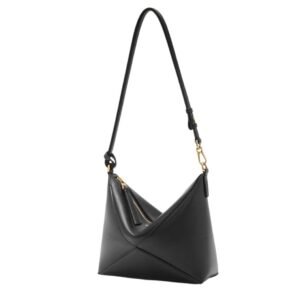 WOMAN LOEWE PUZZLE FOLD POUCH BLACK