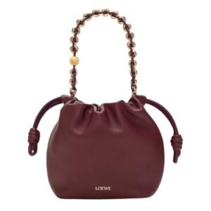 LOEWE WOMEN’S MINI FLAMENCO DARK BURGUNDY
