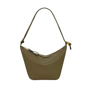 LOEWE WOMEN’S MINI HAMMOCK HOBO BAG DARK KHAKI