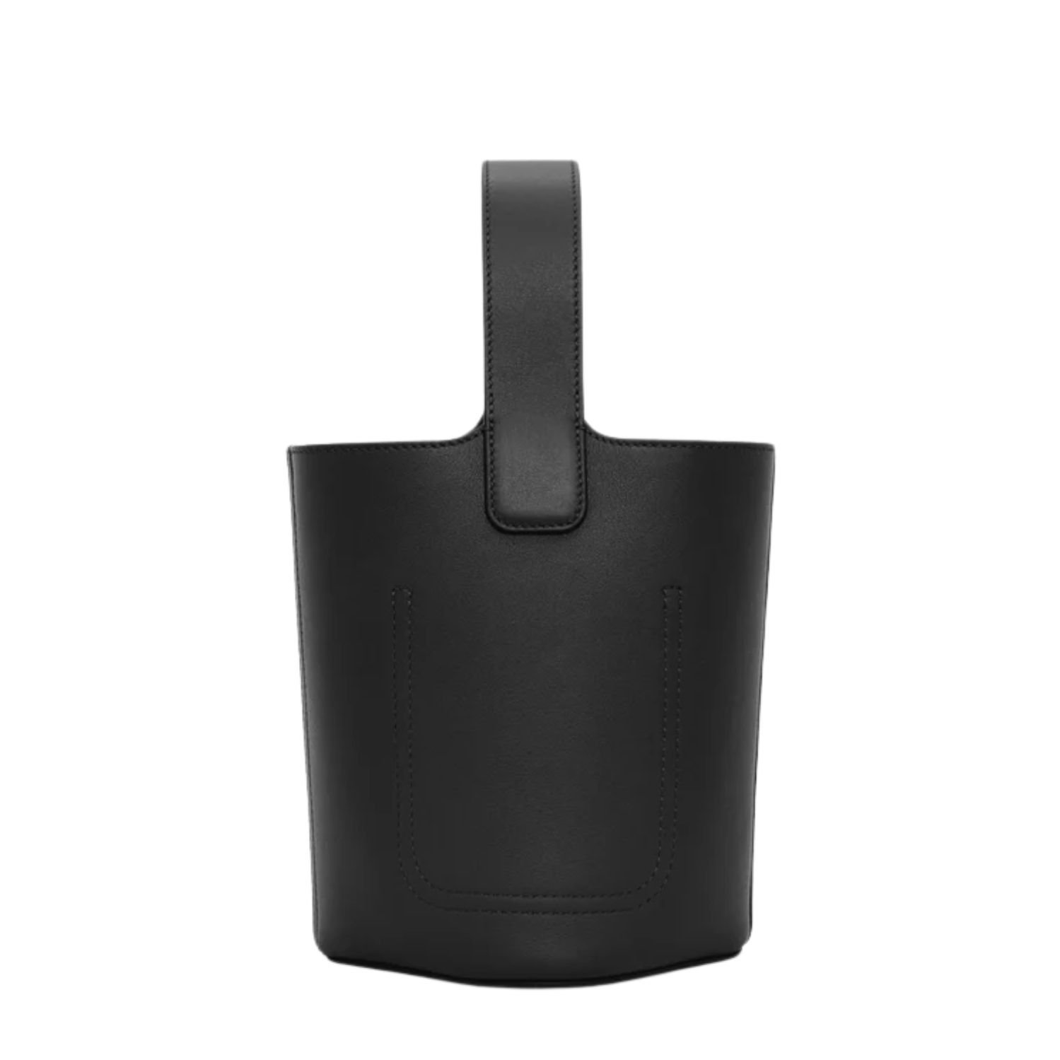 LOEWE PEBBLE MINI LEATHER TOTE BLACK